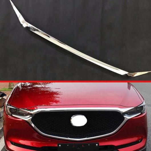 車用メッキパーツ マツダ CX-8 CX8 2018-2019 ABS クローム フロントフードボンネットグリル リップ メッシュトリム スタイリングキット AL-AA-8002 AL