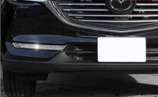 AL 車用メッキパーツ 2017 2018 マツダ CX-8 CX 8 CX8 2ピース セット ABS クローム フロントランプライト カバー トリムフレーム AL-AA-8021の通販は 9,760円
