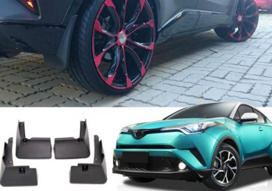 トヨタ C-HR 2016 2017 2018 ブラック マッドガード 泥除け フェンダー スプラッシュフラップ カバー 4ピース AL-AA-8746 AL