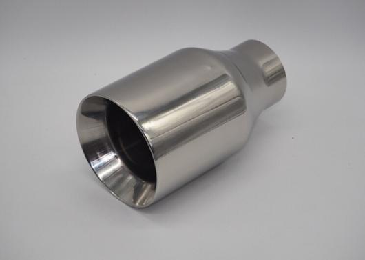 AL 汎用マフラーチップ マフラーカッター 1ピース 63mm -102mm クロームステンレス スチール リアラウンド エキゾースト パイプテール AL-AA-9166