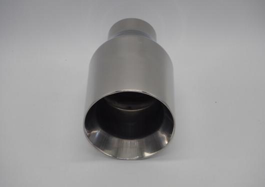 AL 汎用マフラーチップ マフラーカッター 1ピース 63mm -102mm クロームステンレス スチール リアラウンド エキゾースト パイプテール AL-AA-9166_2