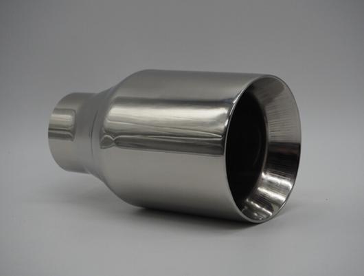 AL 汎用マフラーチップ マフラーカッター 1ピース 63mm -102mm クロームステンレス スチール リアラウンド エキゾースト パイプテール AL-AA-9166_3