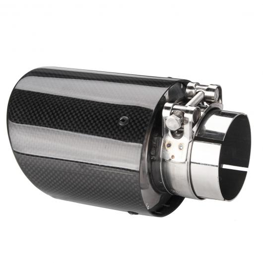 汎用マフラーチップ マフラーカッター 2個 光沢 2.5インチ 63mm IN 114X95mm-OUT カーボン ファイバー エキゾースト リア パイプ AL-AA-9189 ALの通販は 13,260円