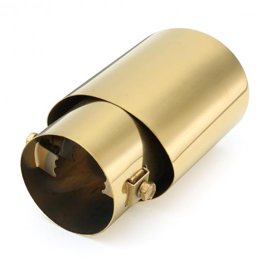 AL 汎用マフラーチップ マフラーカッター 63mm IN ゴールド
