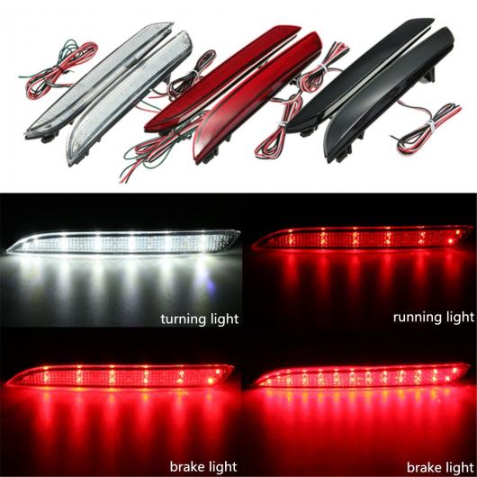 2ピース 24 LED リア バンパー リフレクタランニング転向光フォグランプ ホンダ CR-Z CR-V 選べる3カラー ダークグレー〜アーミーグリーン AL-AA-9498 ALの通販は 5,470円