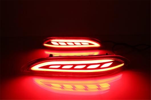 2ピース LED テールリフレクターリアフォグランプ バンパー ライトブレーキ シグナル 光 ホンダ シティ 2 Functions タイプA・タイプB AL-AA-9614_3