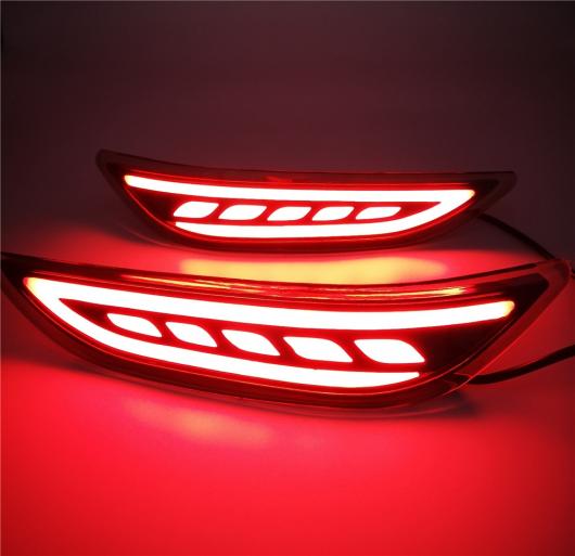 2ピース LED リア バンパー ライトブレーキテールライト ライトリアランプ ホンダ シティ 2014 2015 2 Functions タイプA・タイプB AL-AA-9615_2
