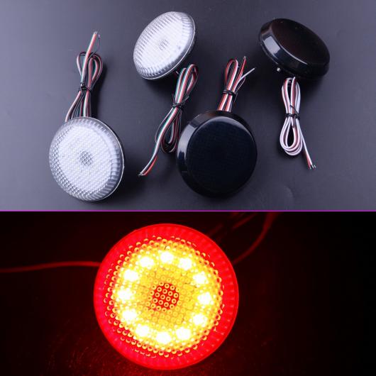 LED 12V リア バンパー リフレクター フォグ レッド フィット 日産 キャシュカイ トヨタ カローラ シエナ サイオン IQ XB 選べる2カラー ブラック・クリア AL-BB-0376 ALの通販は