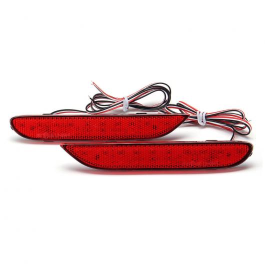 LED リア バンパー リフレクター ライト 日産 リーフ パスファインダー ローグ エクストレイル X Red Lens・Smoke Lens AL-BB-0400