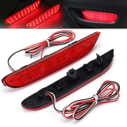 LED リア バンパー リフレクター ライト 日産 リーフ パスファインダー ローグ エクストレイル X Red Lens・Smoke Lens AL-BB-0400_1