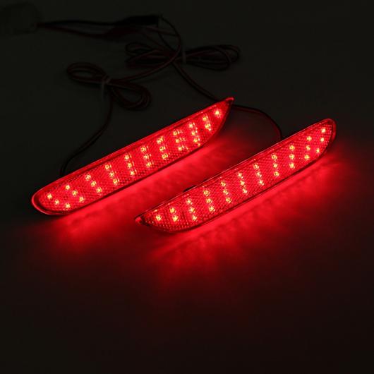 LED リア バンパー リフレクター ライト 日産 リーフ パスファインダー ローグ エクストレイル X Red Lens・Smoke Lens AL-BB-0400_2