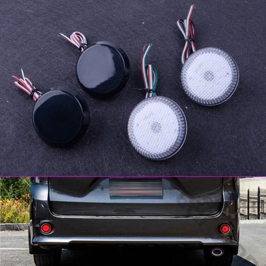 リア バンパー リフレクター LED 12V ランプ ライト フォグ レッド フィット 日産 キャシュカイ トヨタ カローラ シエナ サイオン IQ XB 選べる2カラー ブラック・クリア AL-BB-0435 ALの通販は