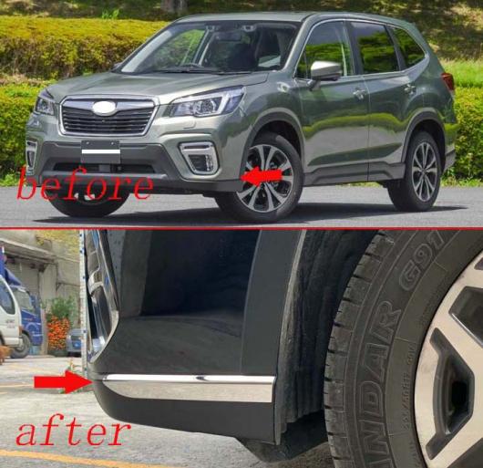 スバル フォレスター SK 2018 2019 デコレーション ステンレス スチール フロント バンパー プロテクター トリム AL-BB-0545 AL