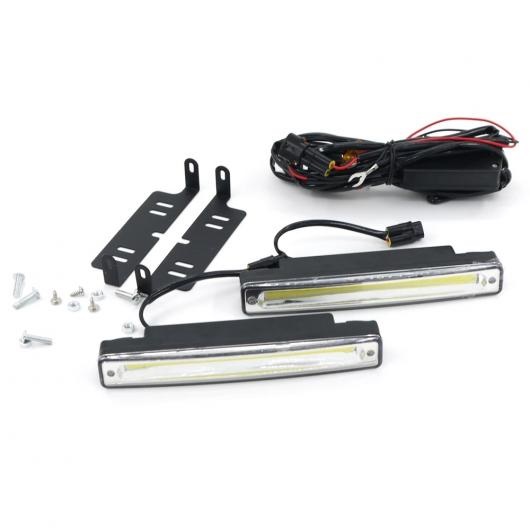 AL 2ピース 8ワット COB 防水 デイタイム ランニングライト 6500K LED DRL ランプ フォグ 12V 24V オフ 光電流 ドライバ A 2 lines，B 3 lines AL-BB-1092