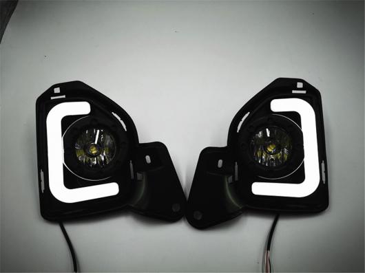 点滅 2ピース LED トヨタ ハイエース 2014 2015 2016 2017 2018 ターン シグナル 12V ABS フォグ ランプ DRL デイタイム White and Yellow AL-BB-1220 AL