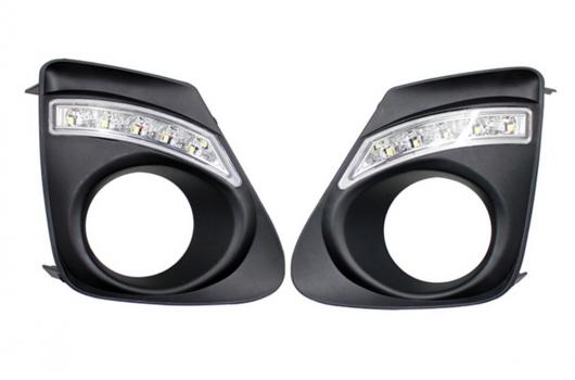 点滅 2ピース トヨタ カローラ 2011 2012 2013 DRL デイライトフォグランプ カバー ターン シグナル ランプ WHITE，White and Yellow AL-BB-1222 AL 10,724円