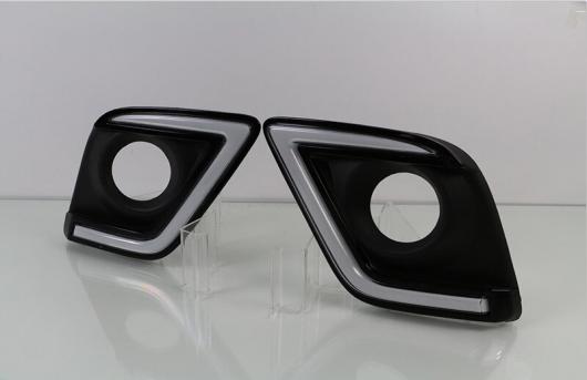 点滅 2個 LED デイタイムランニングライト DRL イエロー シグナル ランプ トヨタ ハイラックス REVO VIGO 2015 2016 2017 White，White and Yellow AL-BB-1224 AL