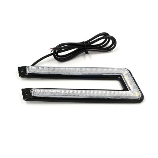 2ピースセット LED DRL デイタイム ランニングライト 120SMDサファイア フリップ チップ外部防水 ブレーキ＆ステアリングランプ Crystal Blue AL-BB-1278 AL_1
