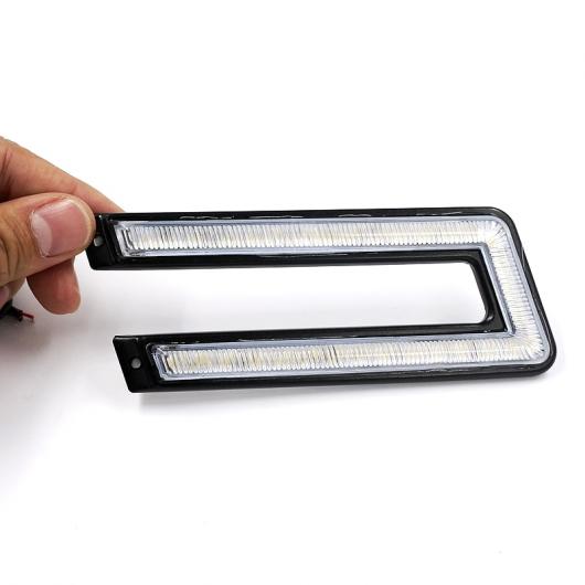 2ピースセット LED DRL デイタイム ランニングライト 120SMDサファイア フリップ チップ外部防水 ブレーキ＆ステアリングランプ Crystal Blue AL-BB-1278 AL_2