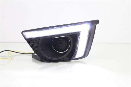 スタイリング デイタイム ホンダ フィット LED DRL 2012-2015 7 形状フォグライトフロント ホワイト カラーライト 6000K AL-BB-1299 AL