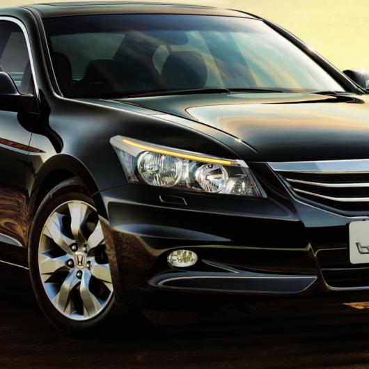 2008-2013 ホンダ アコード8 ヘッドライト エンジェルアイ LED アイブロー デイタイム ランニングライト イエロー シグナル AL-BB-1309 AL_3