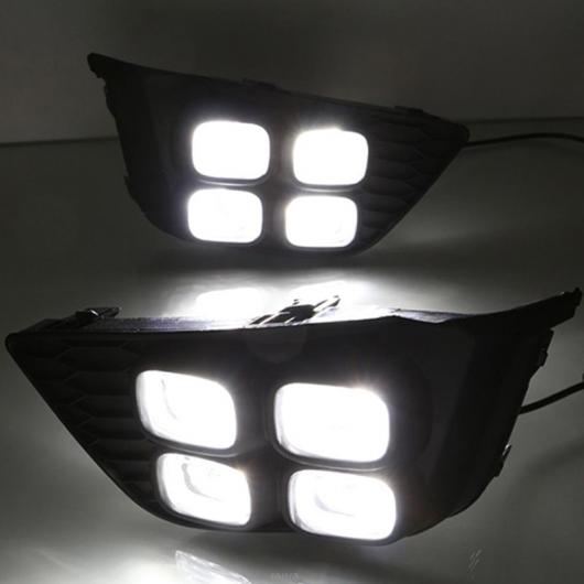 点滅 ホンダ JAZZ FIT 2014 2015 2016 LED DRL デイタイム ランニングライト 昼光防水 シグナル イエロー カラードライビングライト For American Model・For Asia Model White and Yellow AL-BB-1338 AL