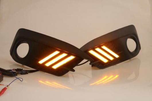 イエロー カラー ターニング シグナル スタイルリレー 12V LED DRL 日中走行 ライトリア バンパー ホンダ シビック 10th 2016 2017 rear bumper light AL-BB-1358 AL