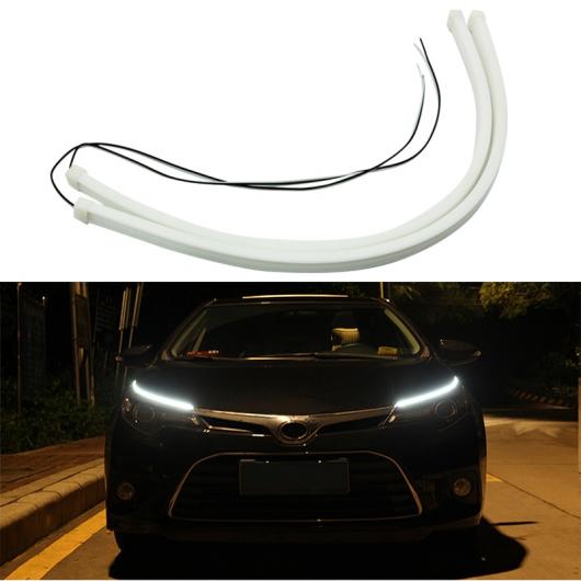 2 × 45 LED フレキシブル ホワイトデイタイムランニングライト ストリップ アウディA3 A4 A5 A6 A8 B4 B5 B6 Q5 Q7 ホンダ CRVシビックアコード 45cm AL-BB-1401 AL