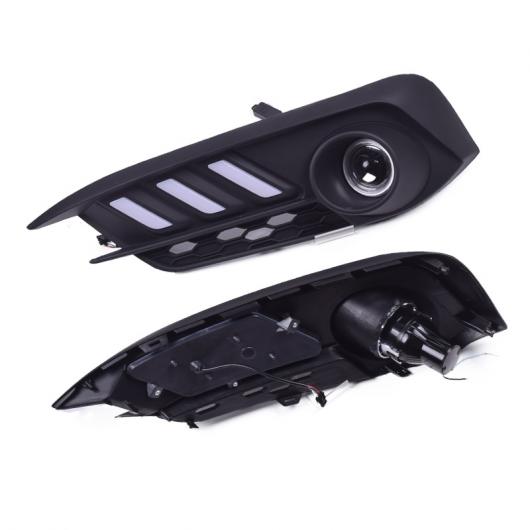 COB + LED デイタイムランニングライト DRL プロジェクターレンズ ウインカー ホンダ シビック 10th 2016 6000K 12W and Angel eye ホワイト AL-BB-1430 AL