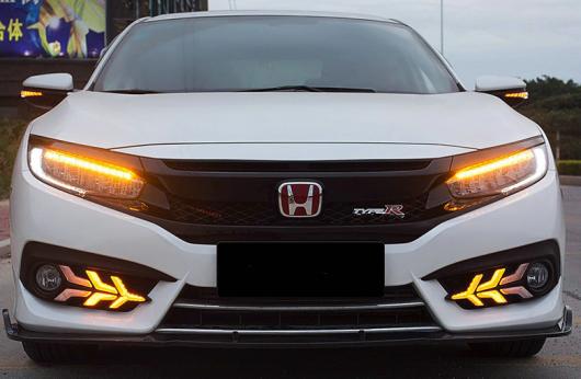 スタイル LED デイタイムランニングライト ライト ホンダ シビック 10th 2016 2017 デイライト リア バンパー ブレーキライト Daytime Light AL-BB-1437 AL_3