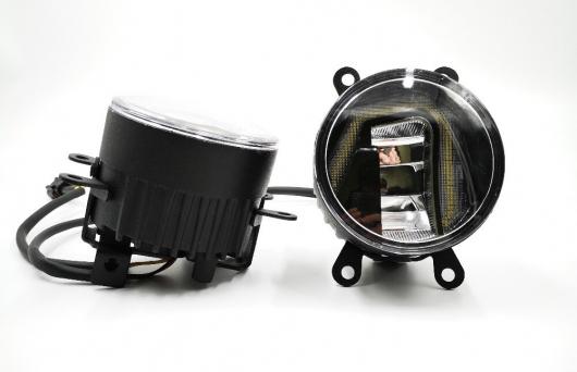 オート ホンダ シビック 2016 2017 2018 LED DRL デイタイム ランニングライト プロジェクターフォグランプ イエロー カラー シグナル 2 Functions AL-BB-1489 AL_1