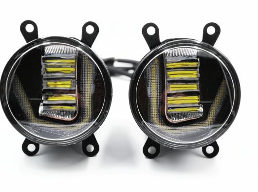 オート ホンダ シビック 2016 2017 2018 LED DRL デイタイム ランニングライト プロジェクターフォグランプ イエロー カラー シグナル 2 Functions AL-BB-1489 AL_2