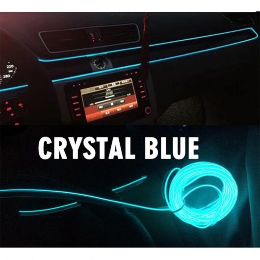 4m 5m LED ストリップ 装飾 12V フレキシブル ネオン EL ワイヤーロープ屋内インテリア ライトストリップ オート 日中走行用ライト 選べる4バリエーション crystal blue〜blue 5M (196.85 INCH ) AL-BB-1623 AL_2