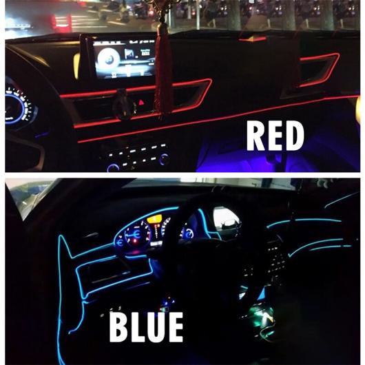 4m 5m LED ストリップ 装飾 12V フレキシブル ネオン EL ワイヤーロープ屋内インテリア ライトストリップ オート 日中走行用ライト 選べる4バリエーション crystal blue〜blue 5M (196.85 INCH ) AL-BB-1623 AL_3