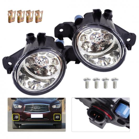 1ペア 12V 9 LED フロント フォグ ライト ランプ DRL デイタイムランニング インフィニティG37 JX35 日産 マキシマ ローグ セントラ AL-BB-1655 AL