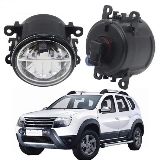 2個 LED フォグ ライト 4000LM DRL デイタイムランニング ランプ ホワイト 12 ルノー ダスタークローズドオフロード 2012 ~ 2015 AL-BB-1683 AL