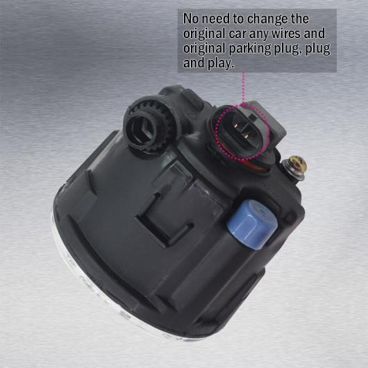 2個 LED フォグ ライト 4000LM 6000K ホワイト DRL デイタイム ランニング ランプ 12V インフィニティM M25 M37 M56 2011-2013 AL-BB-1686 AL_2