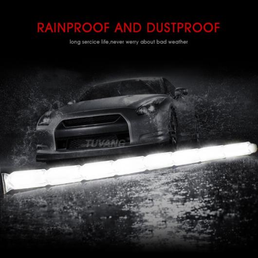 デイタイムランニング ライト フレキシブル DRL ホワイト アンバースイッチバック LED ストリップヘッド シーケンシャルフローターン シグナル 防水 Double Flash Mode 10 LED AL-BB-1723 AL