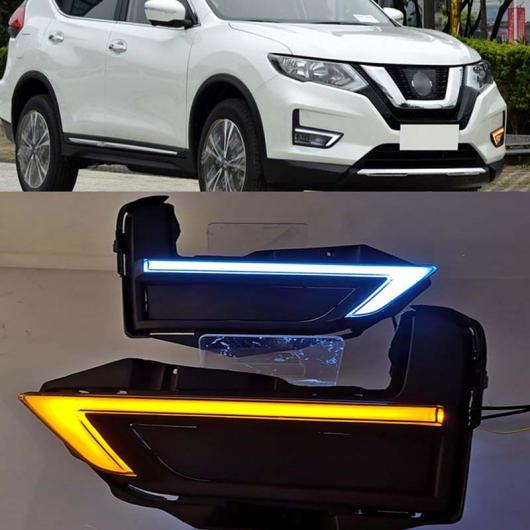 日産 エクストレイル 2017 2018 2019 イエロー ターンシグナルスタイルリレー 12 12V DRL デイタイム ライト デイライト フォグ ランプ AL-BB-1744 AL
