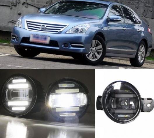 キセノン 2in1 ホワイト ハイパワー LED DRL プロジェクターフォグランプ レンズ付 J31 J32 L33 2004-2016 日産 ティアナ AL-BB-1782 ALの通販は