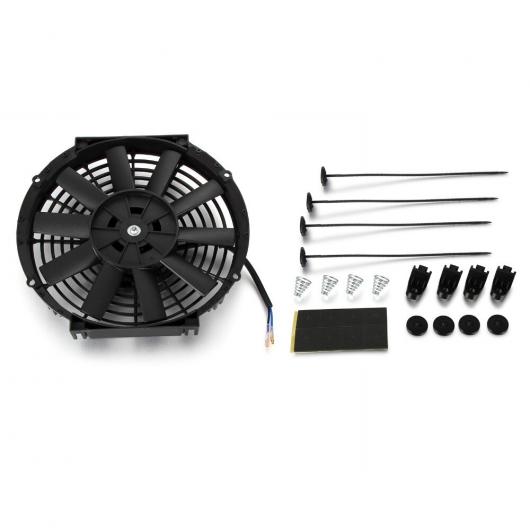 ラジエーター冷却ファンプッシュプル取付キットストレートブレード ユニバーサル 12V 80W AL-BB-5816 AL