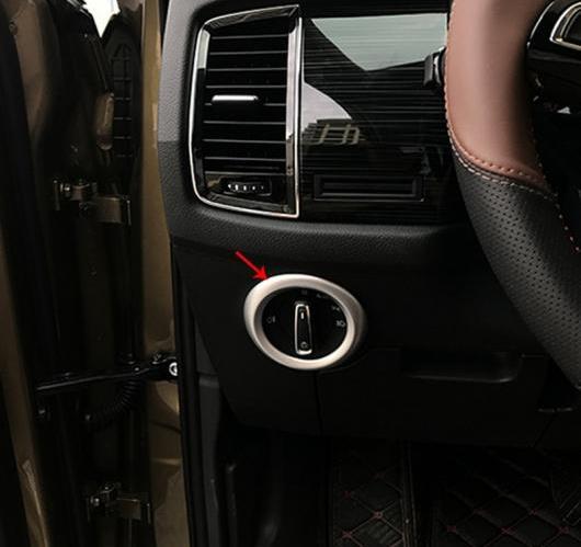 AL フロント 運転 シート ヘッド ライト スイッチ カバー フレーム インテリア トリム シュコダ スペルブ B8 2016 2017 選べる2バリエーション ABS Matte・Carbon Fiber AL-BB-6644の通販は