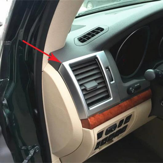 トヨタ ランド クルーザー LC200 2008-2016 ABS クローム インテリア エアコン AC通気口 カバー トリム オート AL-BB-6722 AL