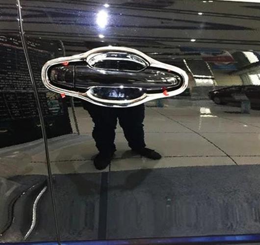 8ピース/セット トヨタ ハイランダー クルーガー2014 2015 ABS クローム サイドドアハンドルボウル カバー ドアハンドル トリム AL-BB-6786 ALの通販は