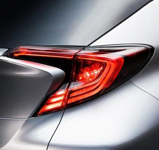 ABS クローム リア テール ライト ランプ モールディング カバー 6ピース トヨタ C-HR 2016 2017 AL-BB-6800 ALの通販は