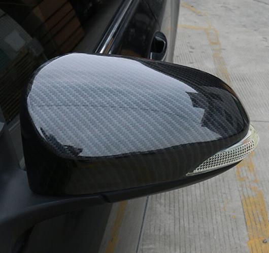 トヨタ C-HR 2017 2018 ウォーター 転写バック ミラー サイド ガラス キャップ カバー トリム カー ABS カーボン ファイバー AL-BB-6863 ALの通販は