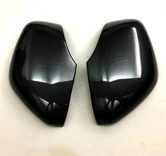 日産 パトロールY62 2010-2016 ABS カーボン ファイバー ペイント リア VIEWバック ミラー カバー シルバー トリム 2ピース 2016 フェイスリフト AL-BB-6903 AL