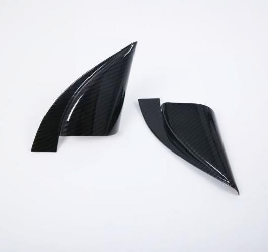 AL 2ピース ヒュンダイ コナENCINO 2018 2019 ABS カーボンペイント フロント ドア インテリア 三角形 カバー トリム ウインドウ ピラー ステッカー AL-BB-6960の通販は 6,930円