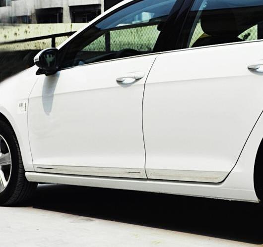 フォルクスワーゲン VW ゴルフ 7 MK7 GTI R 2013-2017 ステンレス スチール サイドドア ボディ カー トリム ストリップ クローム 保護4ピース/セット AL-BB-7003 AL