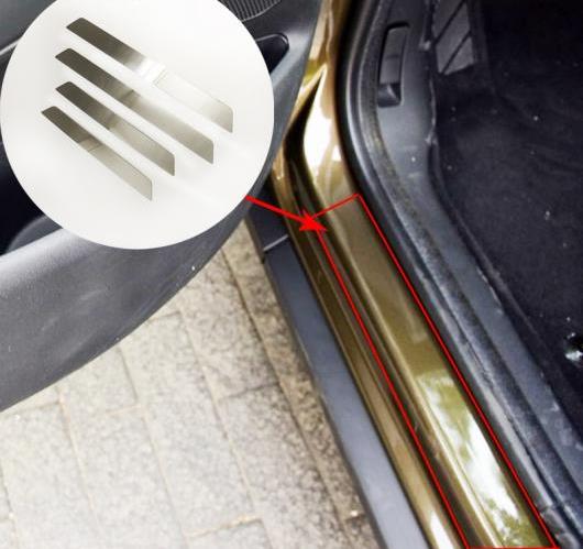 AL ステンレス スチール ドアシル スカッフ プレート トリム カバー プジョー 3008 GT 2016 2017 エクステリア 4ピース AL-BB-7017の通販は 8,550円